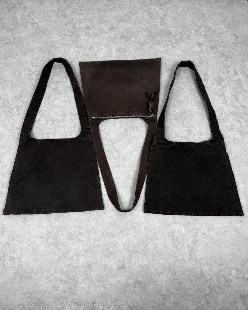 AW2006 Maison Margiela Military Green Triple Shoulder Bag qoQZXie 2