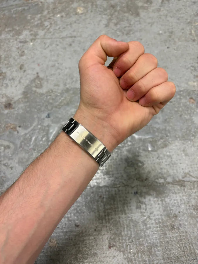 AW2006 Maison Margiela Re-Edition H&M Silver Steel No Dial Watch TZvdJrW 1