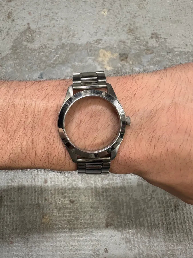 AW2006 Maison Margiela Re-Edition H&M Silver Steel No Dial Watch TZvdJrW 2