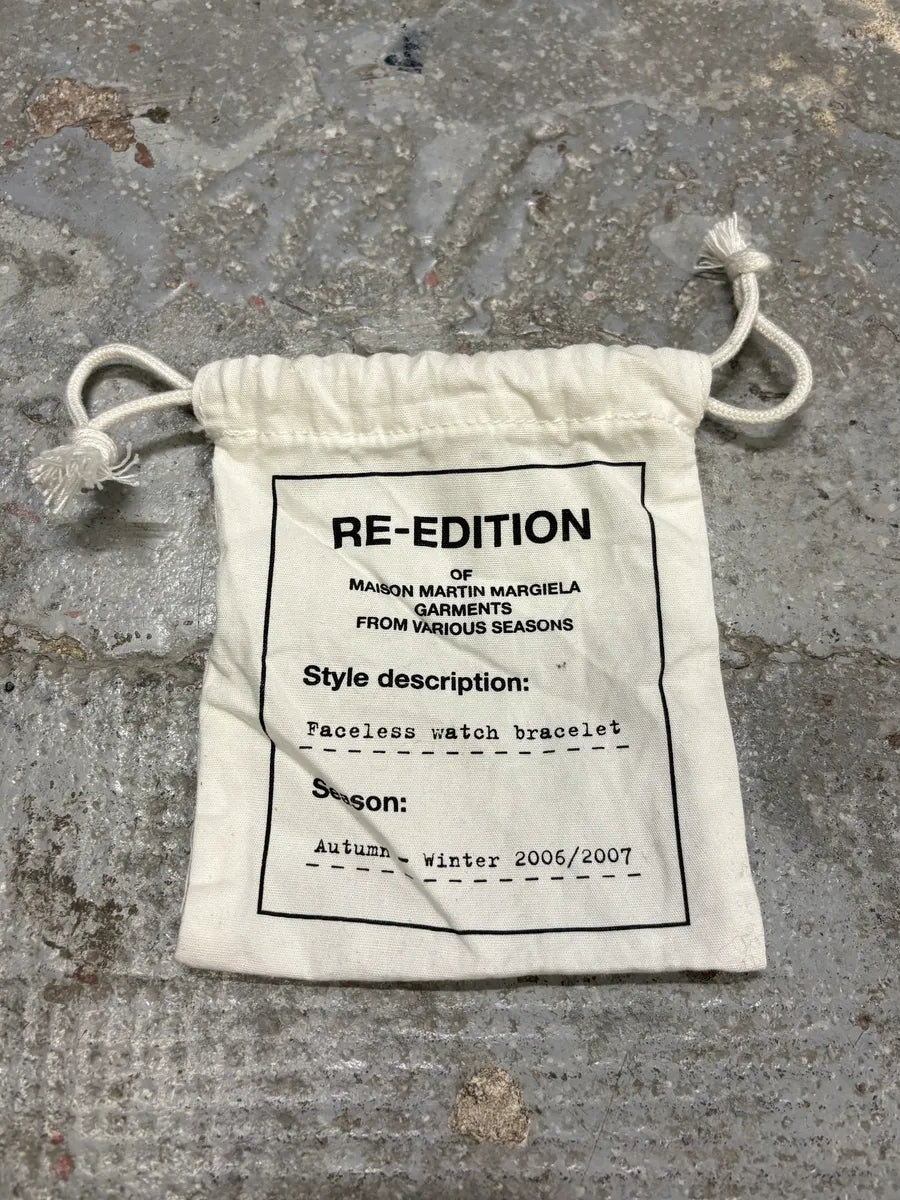 AW2006 Maison Margiela Re-Edition H&M Silver Steel No Dial Watch TZvdJrW 5