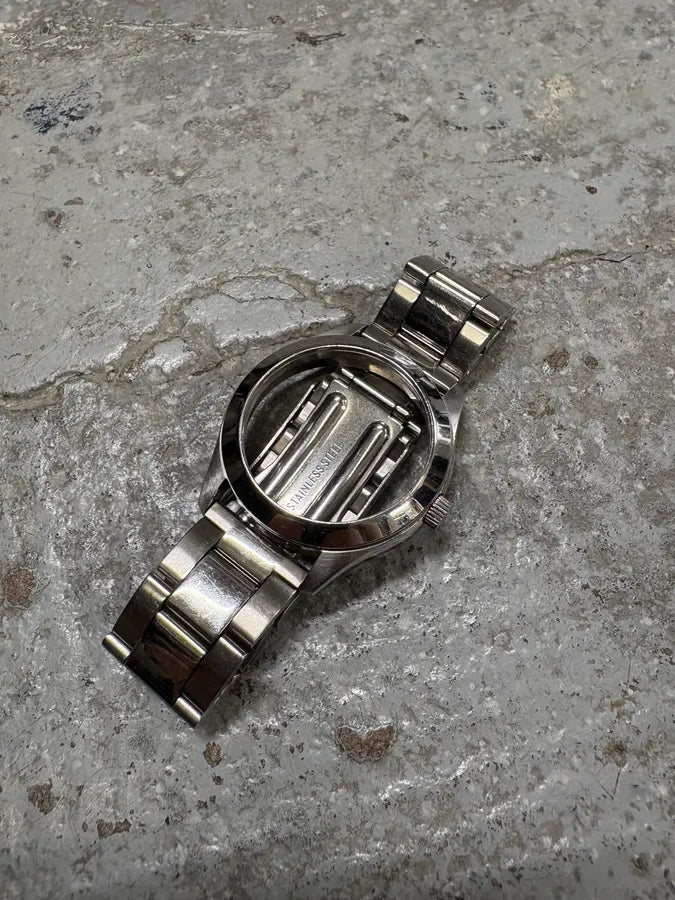 AW2006 Maison Margiela Re-Edition H&M Silver Steel No Dial Watch TZvdJrW 6