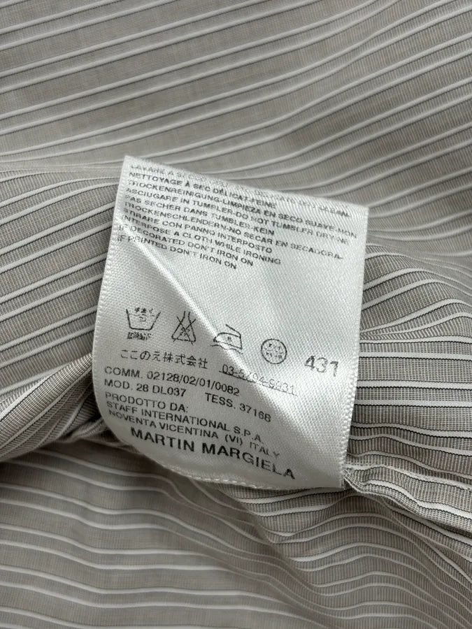 AW2008 Maison Martin Margiela Beige Striped Signature Shirt yPFFhVx 14