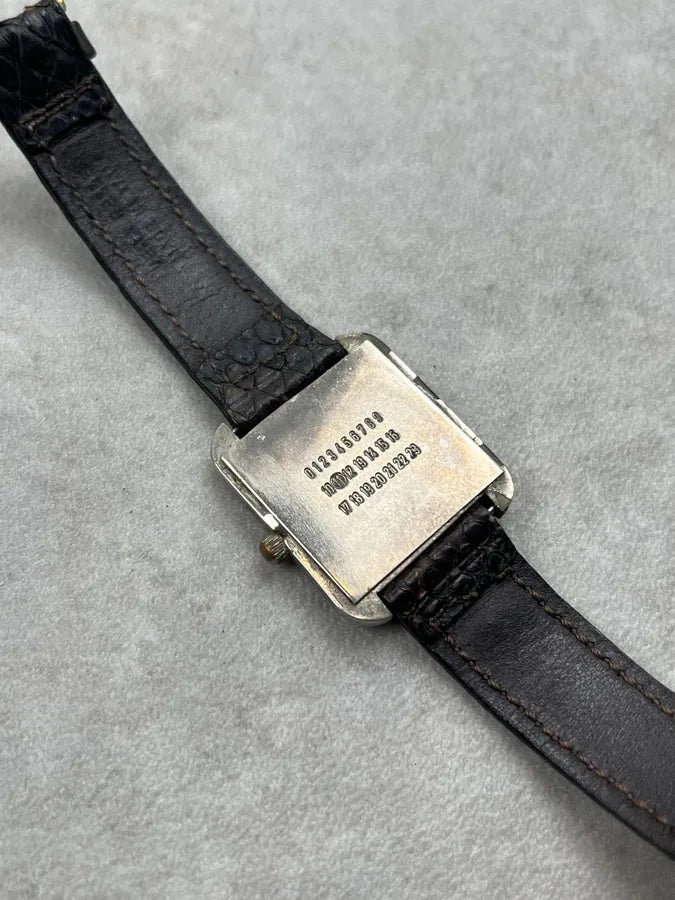 AW2006 Maison Martin Margiela Snakeskin Leather Faceless Watch Bracelet IUGoMJw 9