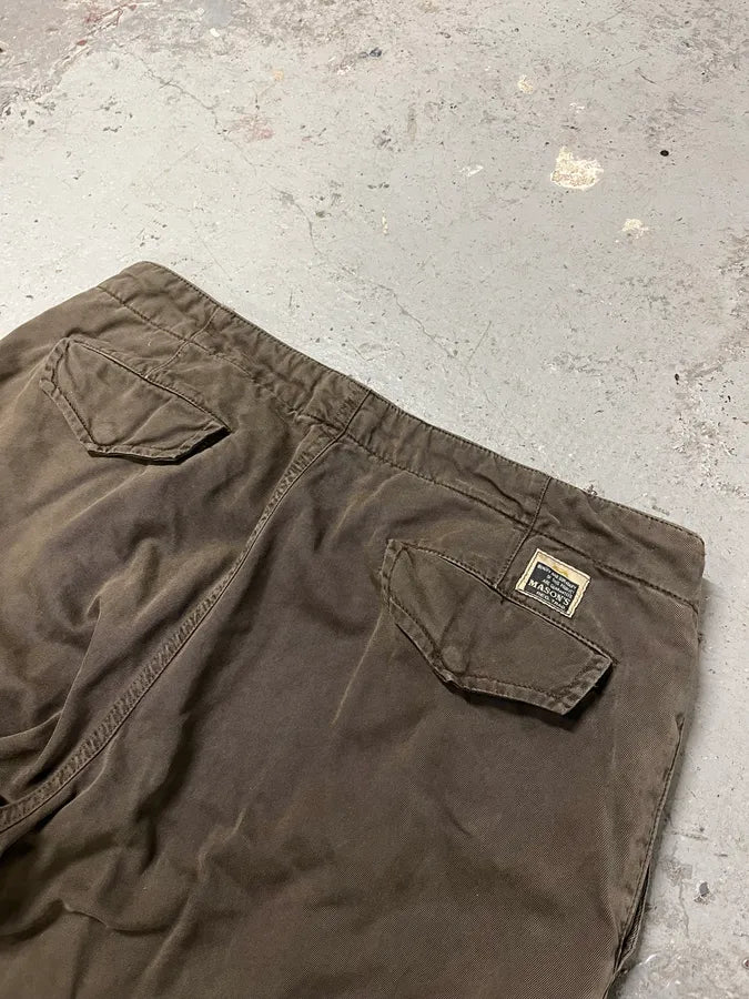 AW2006 Mason’s Full Zip Brown Cargo Military Pants (L) HVMldhH 12