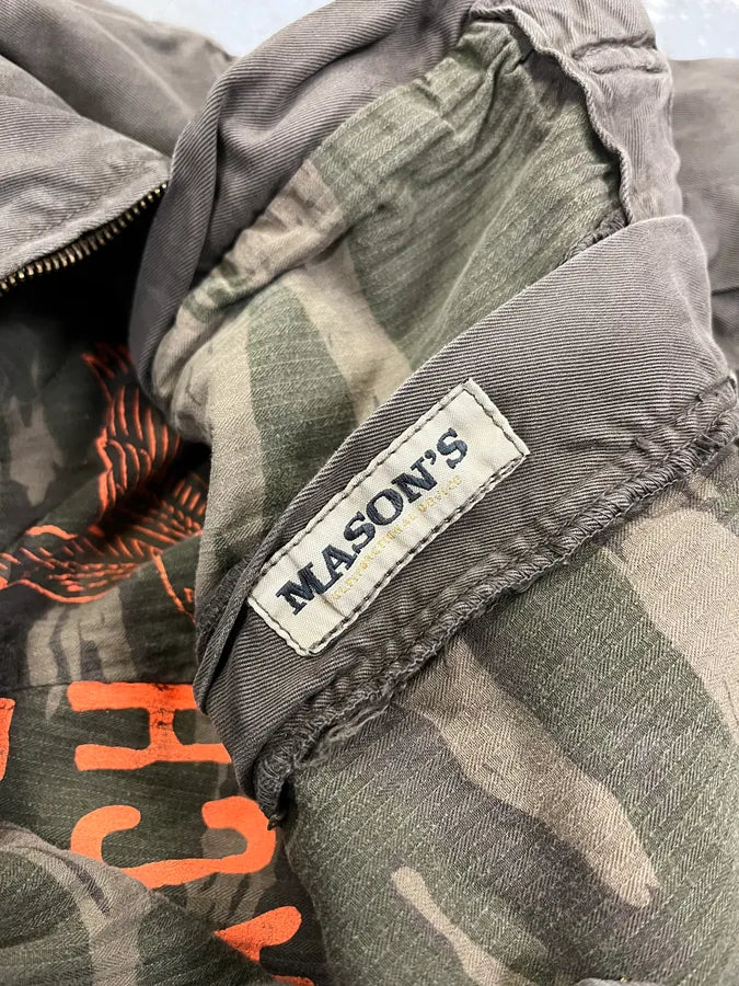 AW2006 Mason’s Full Zip Brown Cargo Military Pants (L) HVMldhH 14