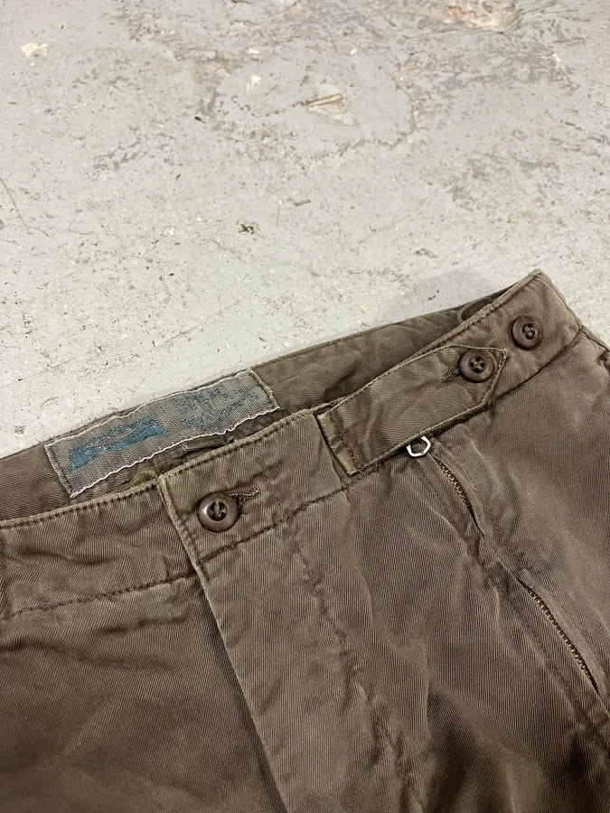 AW2006 Mason’s Full Zip Brown Cargo Military Pants (L) HVMldhH 8