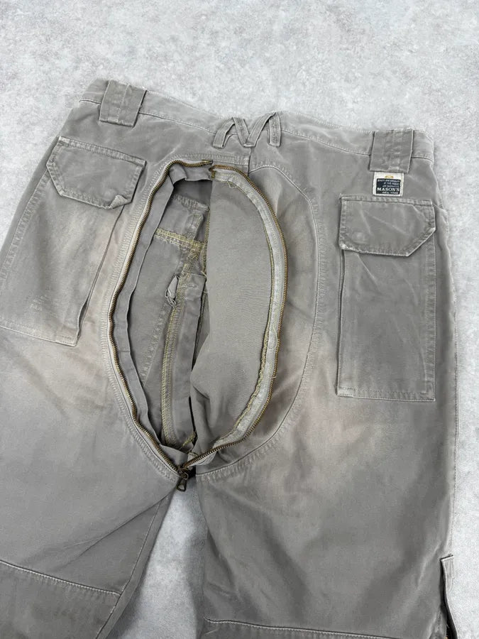 AW2006 Mason’s Ultimate Backzip Green Cargo Pants IlrqwZX 7