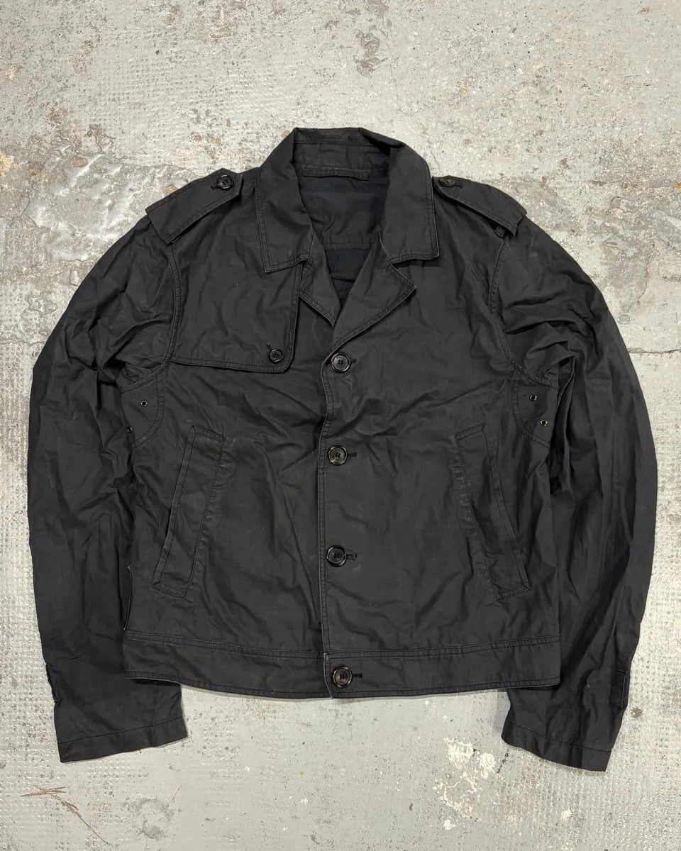 AW2006 Prada Black Cropped Caban Jacket ycuAOrX 0
