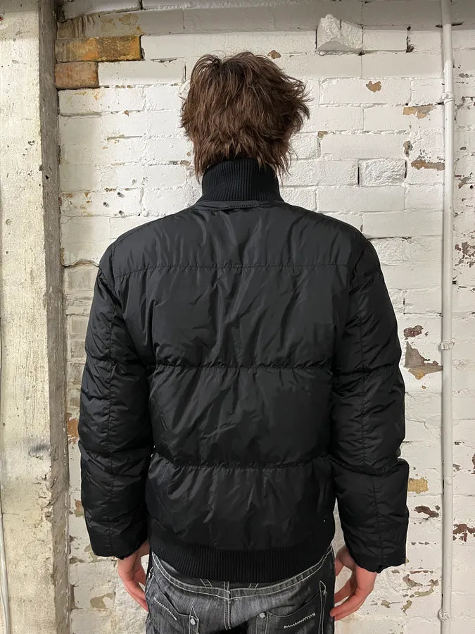 AW2006 Prada Black Minimalist Puffer Jacket JkNyfKR 2