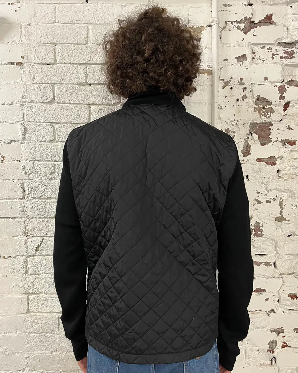 AW2006 Prada Black Nylon Quilted Hybrid Jacket ijIhiyr 2