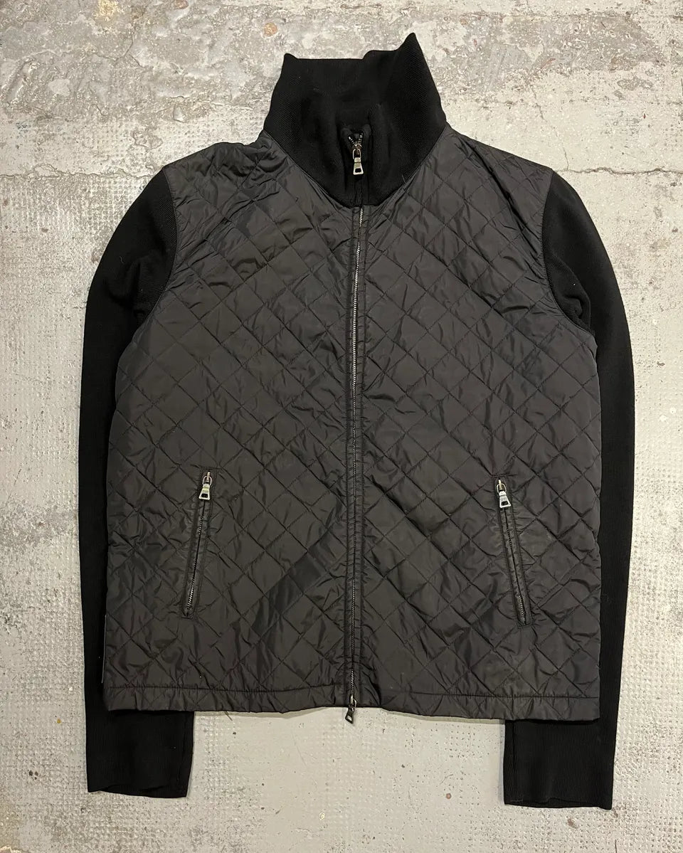AW2006 Prada Black Nylon Quilted Hybrid Jacket ijIhiyr 3