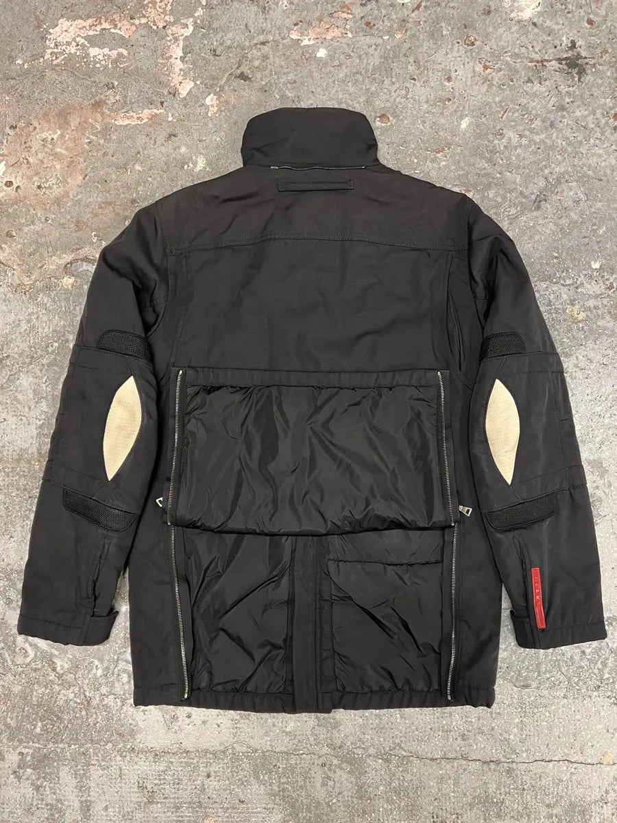 AW2006 Prada Black Padded Linea Rossa Jacket LTUuyxX 0