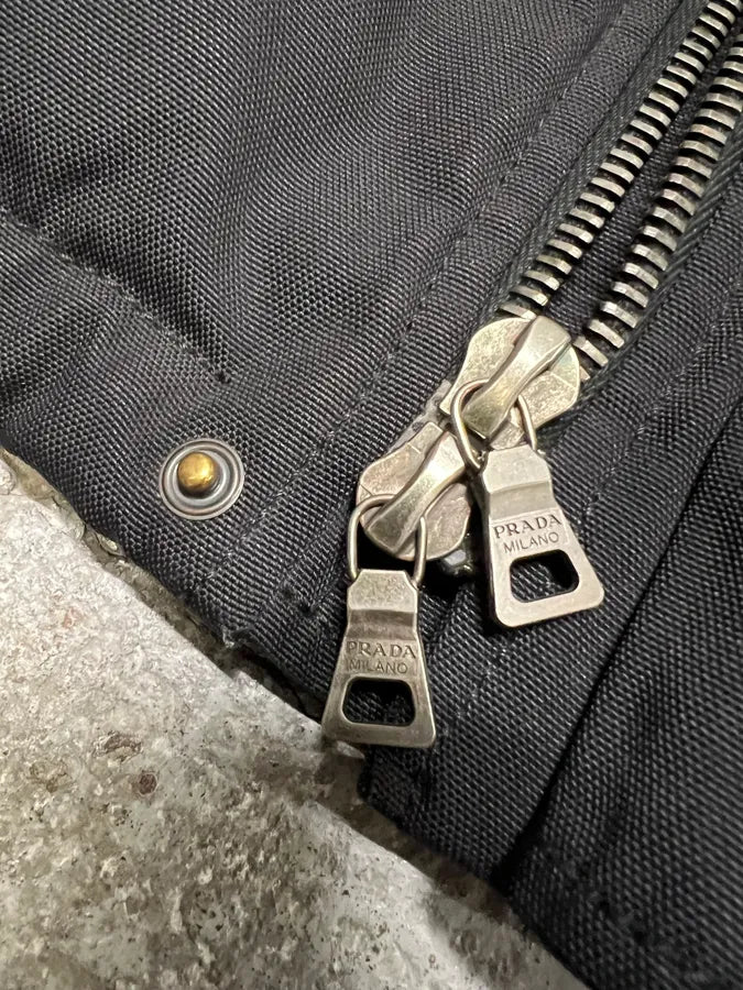 AW2006 Prada Black Padded Linea Rossa Jacket LTUuyxX 10