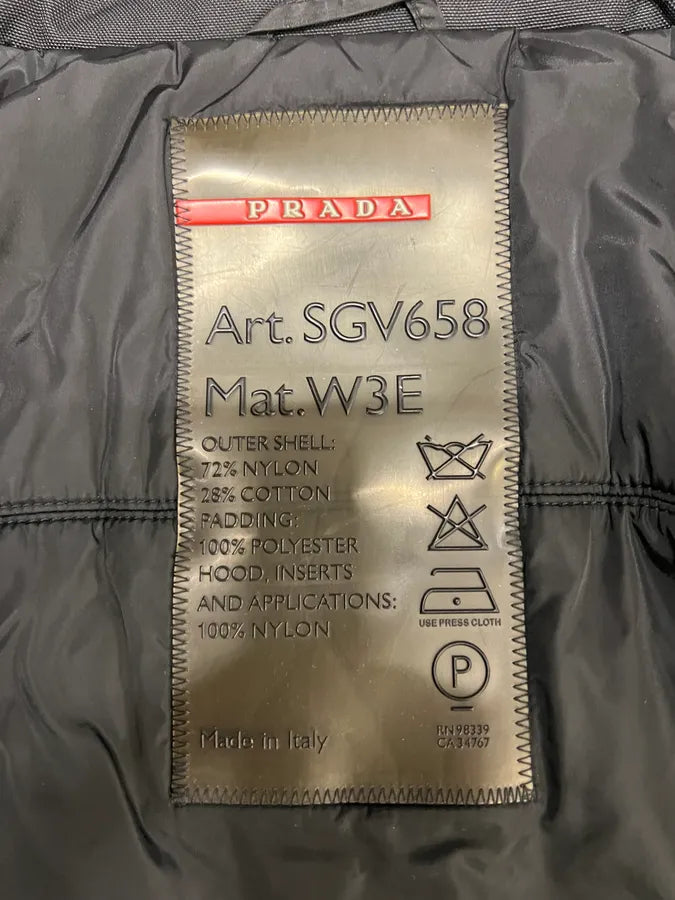 AW2006 Prada Black Padded Linea Rossa Jacket LTUuyxX 14