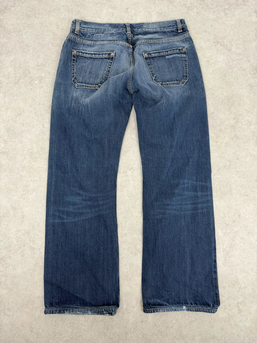AW2006 Prada Blue Cozy Denim Jeans hHMVGLQ 4