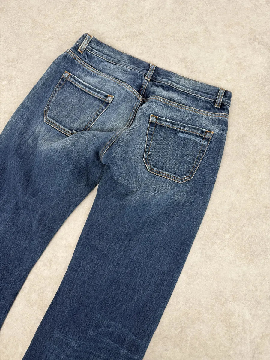 AW2006 Prada Blue Cozy Denim Jeans hHMVGLQ 6