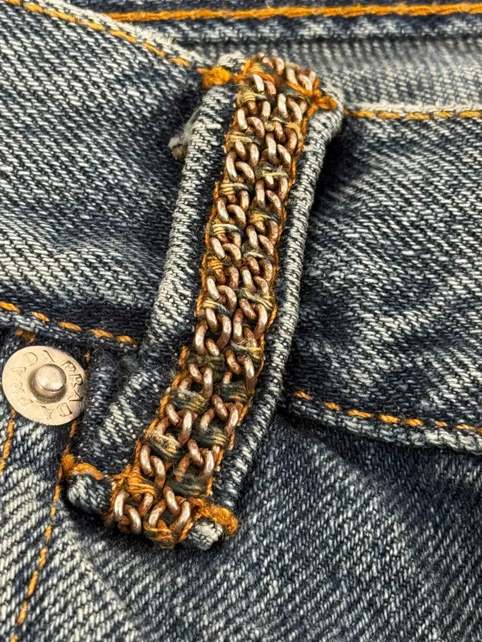 AW2006 Prada Blue Regular Faded Denim Jeans lBUZEwI 10