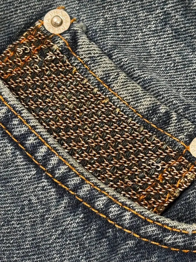 AW2006 Prada Blue Regular Faded Denim Jeans lBUZEwI 9