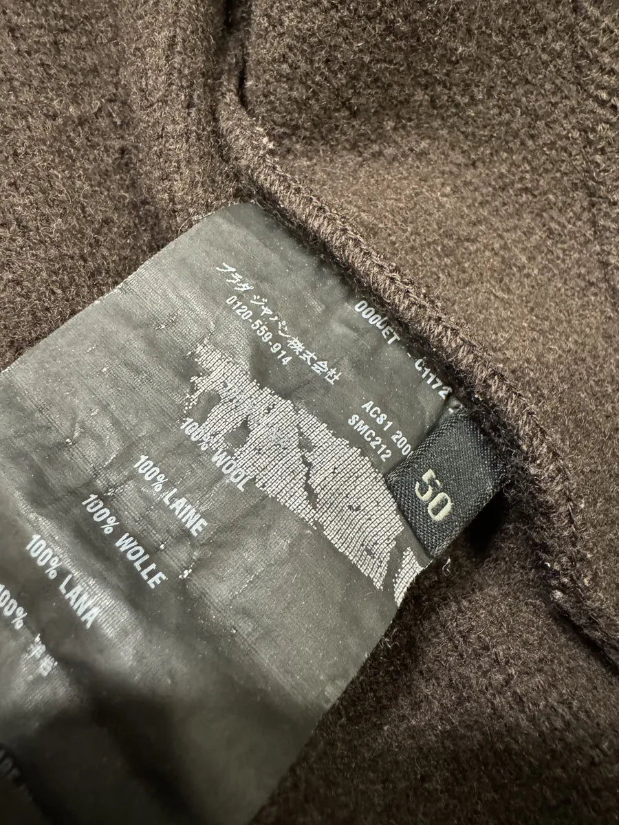 AW2006 Prada Brown Wool Padded Bomber Zip-Up Sweater (M) 11