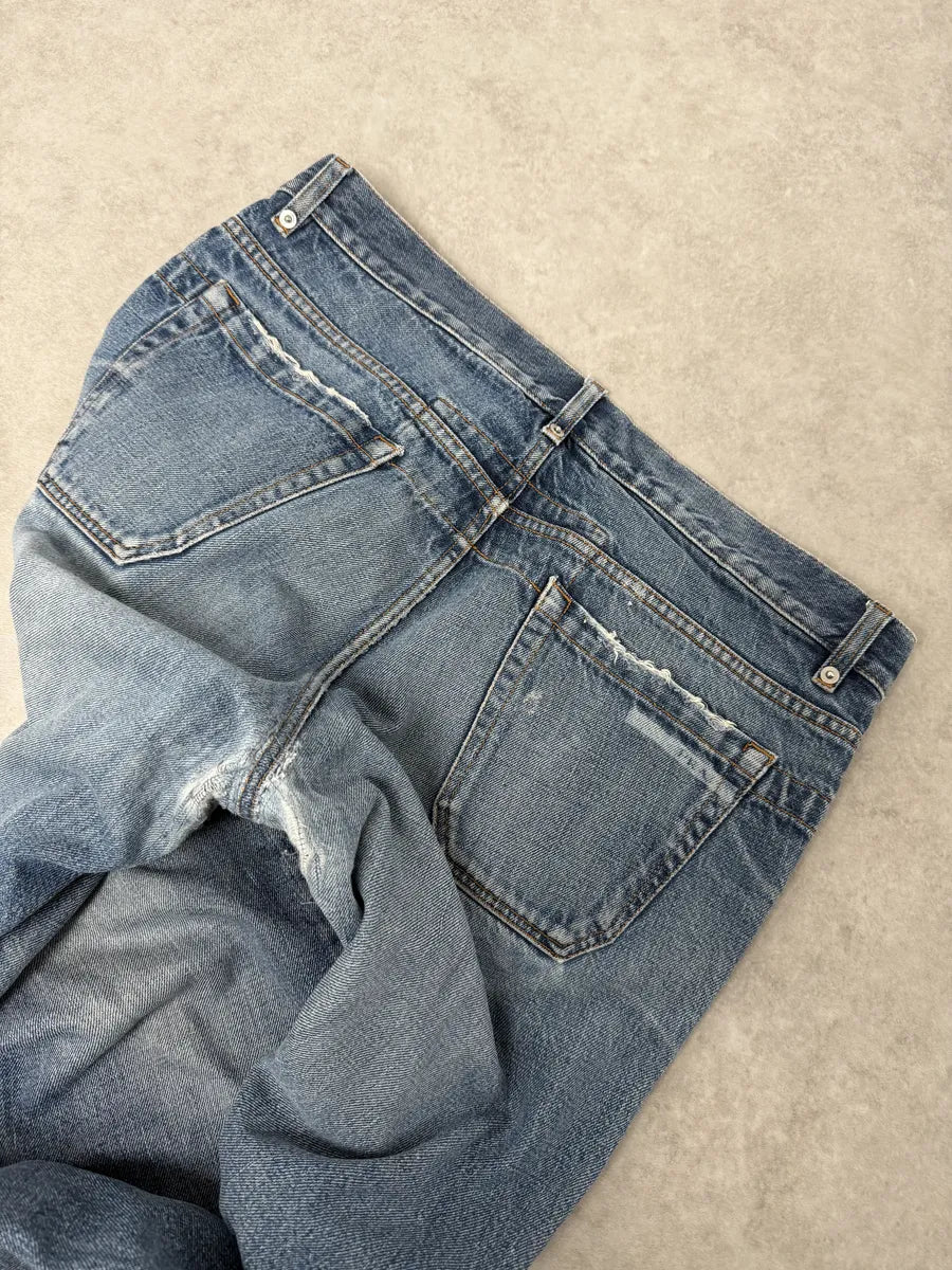 AW2006 Prada Classic Fit Blue Fade Denim Jeans cJoPAEu 5