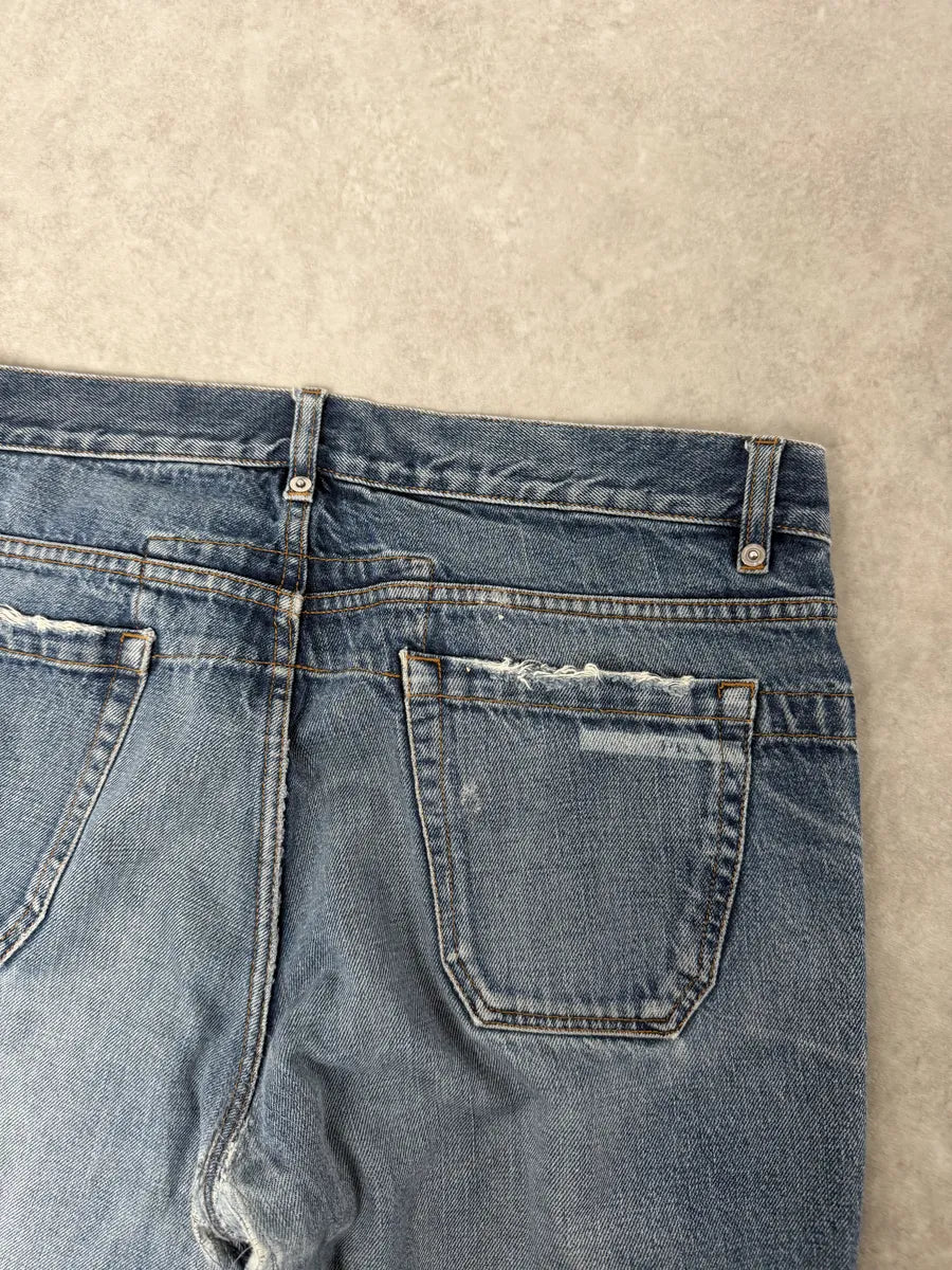 AW2006 Prada Classic Fit Blue Fade Denim Jeans cJoPAEu 9