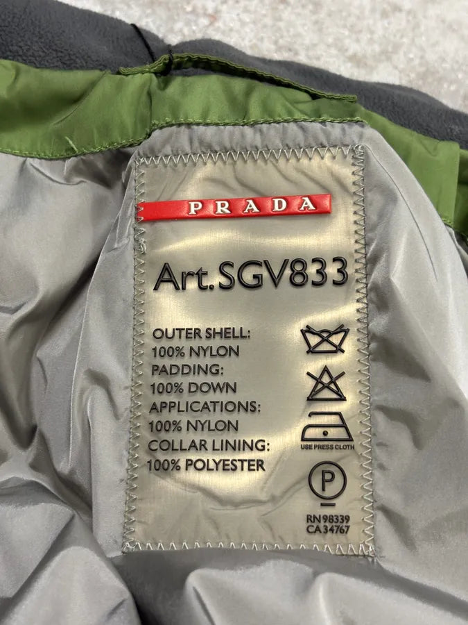AW2006 Prada Green Ski Puffer Vest QiviteU 12