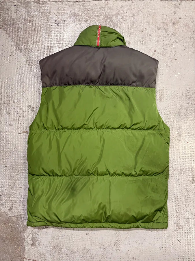 AW2006 Prada Green Ski Puffer Vest QiviteU 6