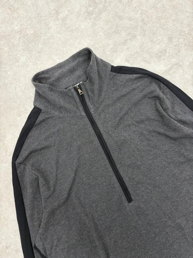 AW2006 Prada Grey Wool Zip-Up Sweater qgNCTxj 4