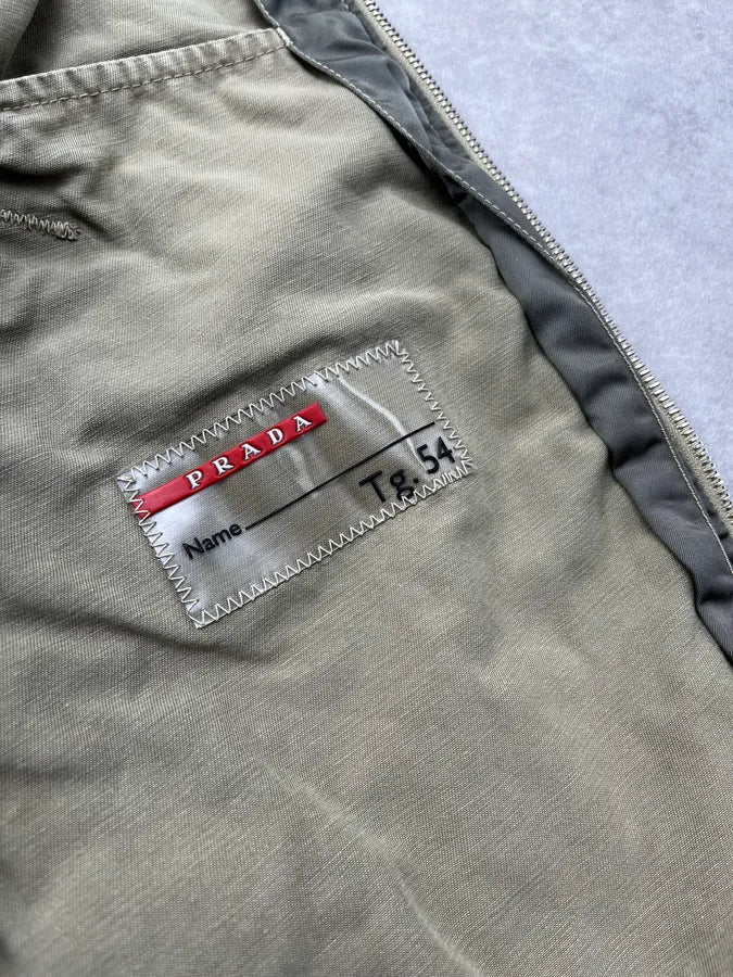 AW2006 Prada Harrington Khaki Green Light Linea Rossa Jacket Atxjcsi 12