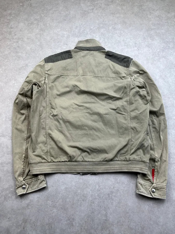 AW2006 Prada Harrington Khaki Green Light Linea Rossa Jacket Atxjcsi 7