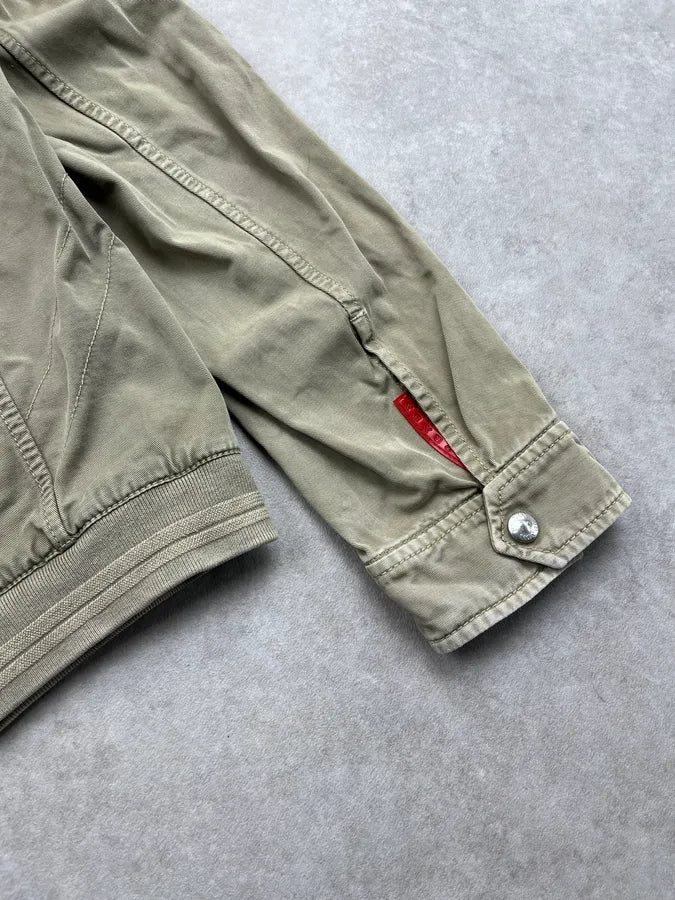 AW2006 Prada Harrington Khaki Green Light Linea Rossa Jacket Atxjcsi 9