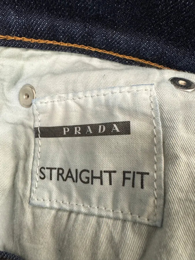 AW2006 Prada Large Cozy Brut Denim Short Jeans (S) DrXWPhT 11