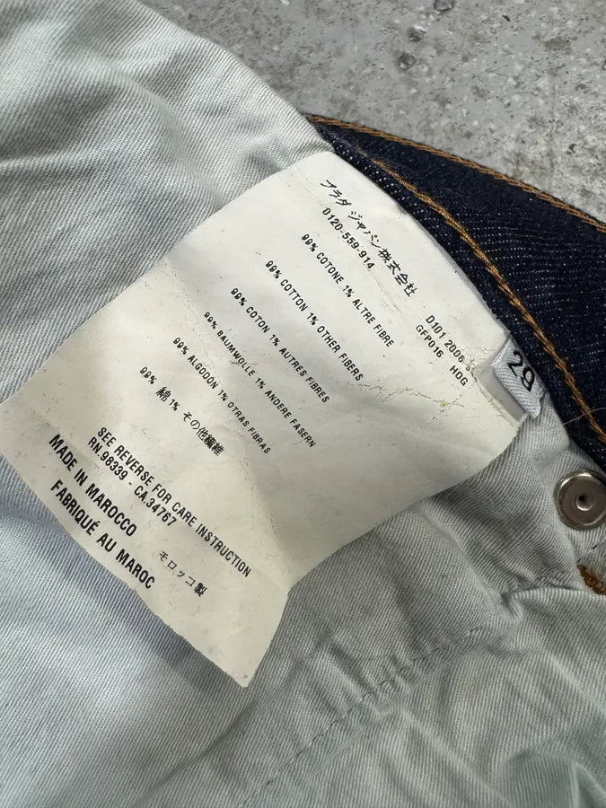 AW2006 Prada Large Cozy Brut Denim Short Jeans (S) DrXWPhT 9