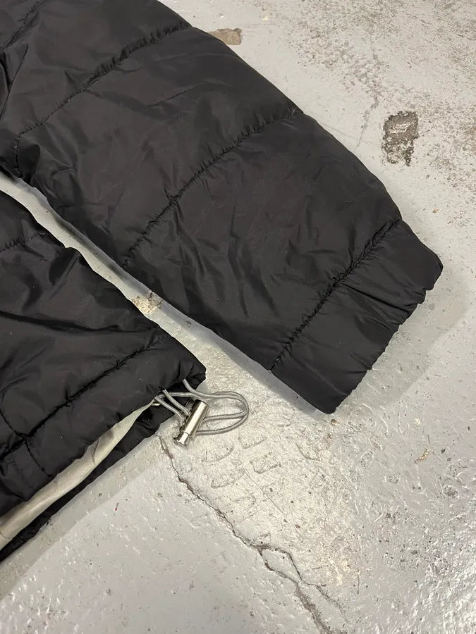 AW2006 Prada Linea Rossa Fox Fur Black Hooded  Puffer Jacket CsEsNBP 3