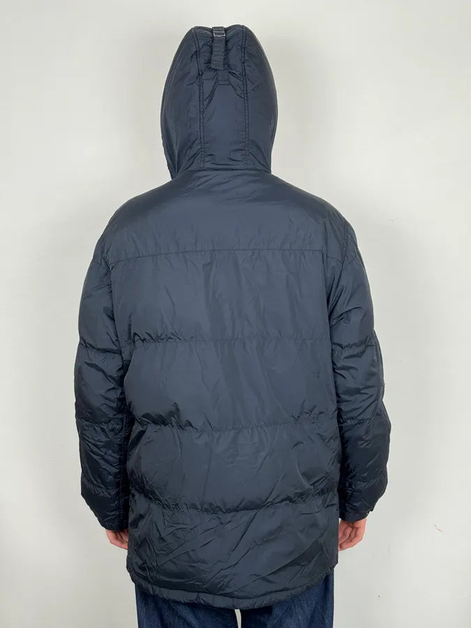 AW2006 Prada Navy Fur Collar Heavy Puffer Jacket nGVhtJz 2