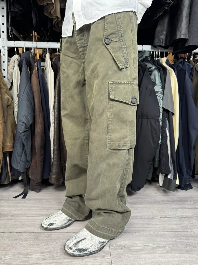 AW2006 Prada Olive Green Cargo Pants sRpLxZn 2