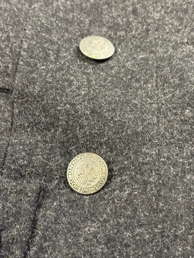 AW2006 Prada Pins Fur Collar Black Wool Jacket ltaecrG 10