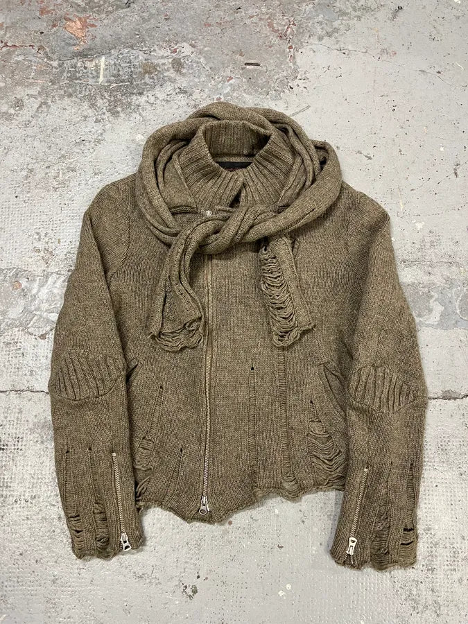 AW2006 Undercover Guruguru Tentacles Beige Knit Sweater fhsfjIr 0