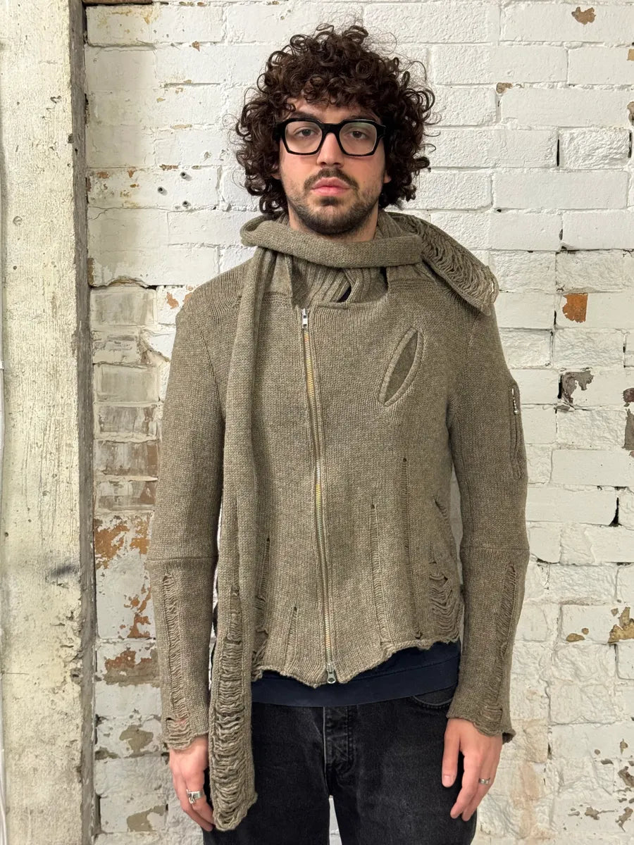 AW2006 Undercover Guruguru Tentacles Beige Knit Sweater fhsfjIr 1