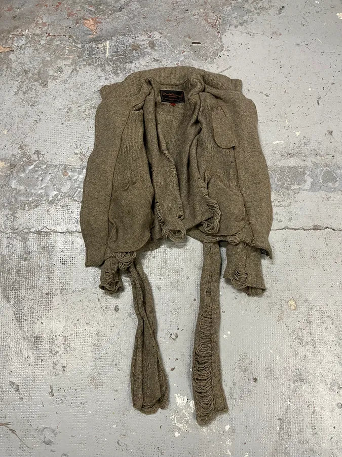 AW2006 Undercover Guruguru Tentacles Beige Knit Sweater fhsfjIr 10