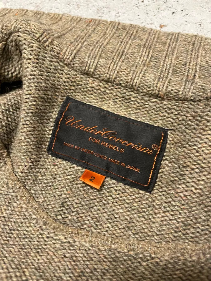 AW2006 Undercover Guruguru Tentacles Beige Knit Sweater fhsfjIr 11