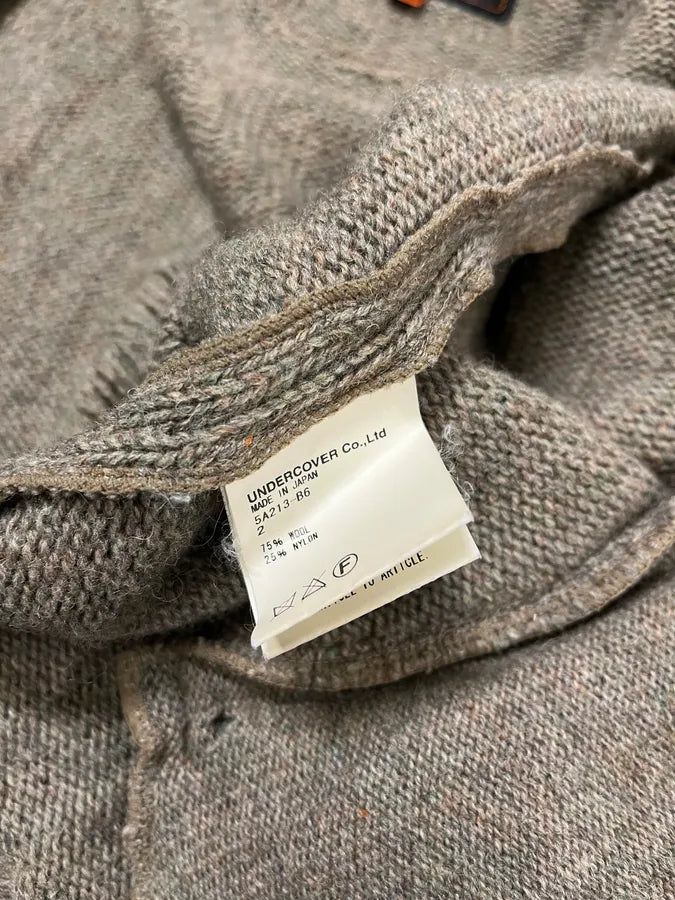 AW2006 Undercover Guruguru Tentacles Beige Knit Sweater fhsfjIr 12