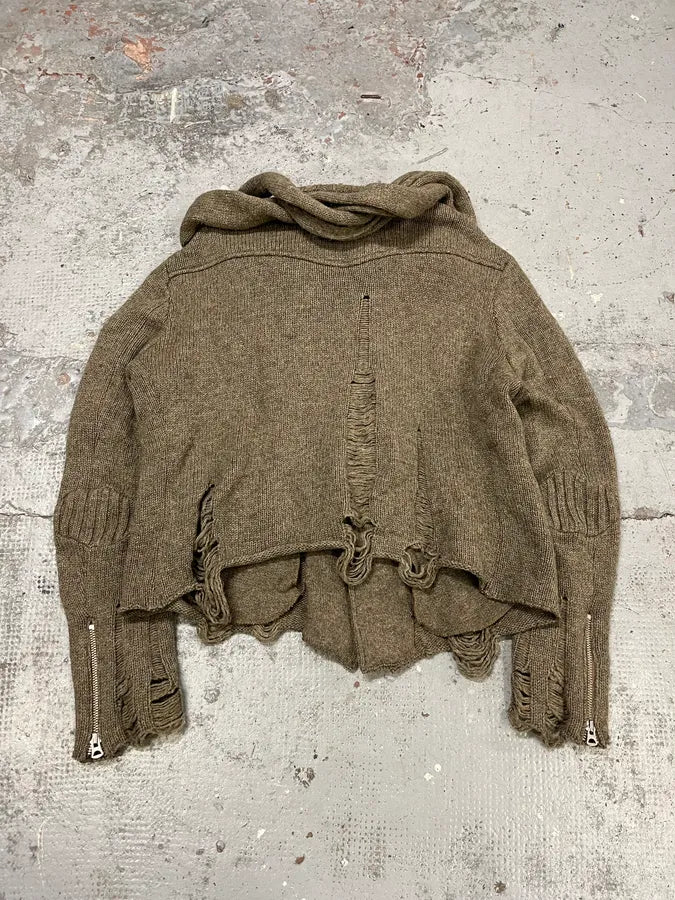 AW2006 Undercover Guruguru Tentacles Beige Knit Sweater fhsfjIr 3