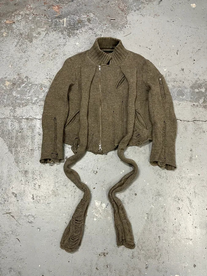 AW2006 Undercover Guruguru Tentacles Beige Knit Sweater fhsfjIr 4