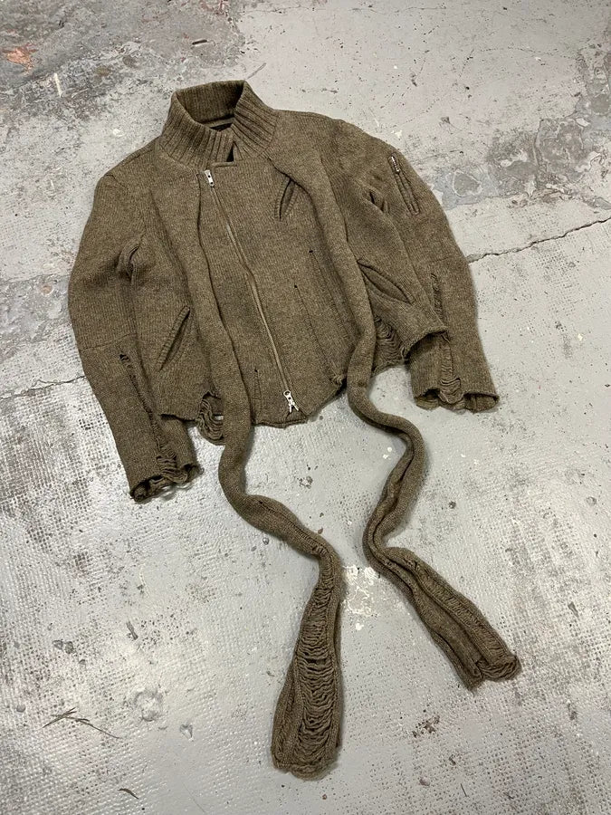 AW2006 Undercover Guruguru Tentacles Beige Knit Sweater fhsfjIr 5