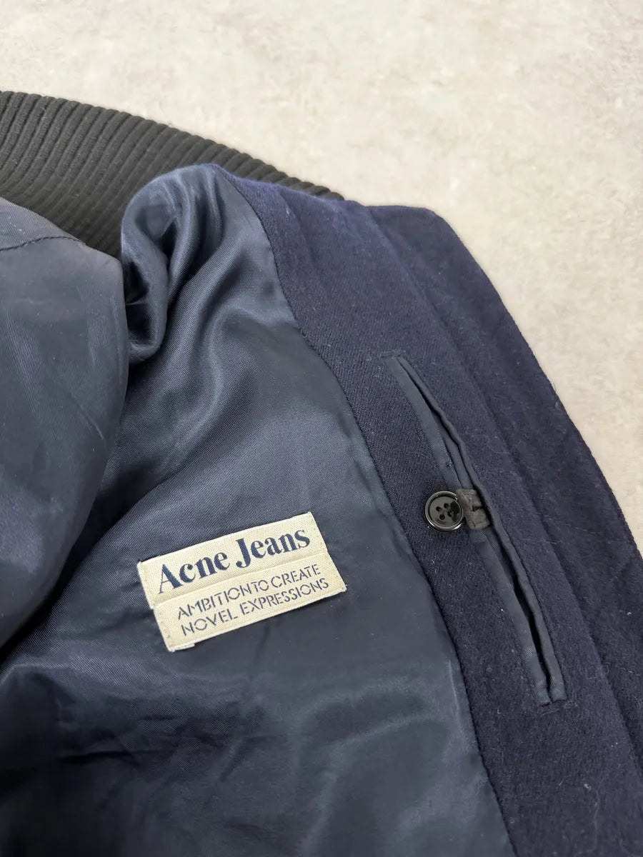 AW2007 Acne Studios Navy Wool Jacket yErbJKt 7