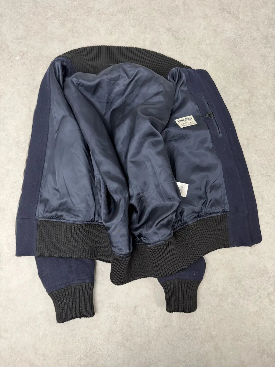 AW2007 Acne Studios Navy Wool Jacket yErbJKt 8
