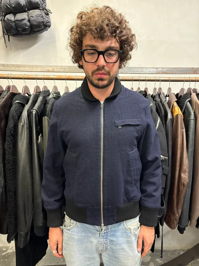 AW2007 Acne Studios Wool Navy Bomber (M) GpeXmlN 1