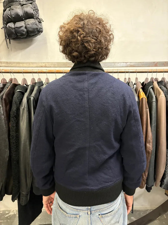 AW2007 Acne Studios Wool Navy Bomber (M) GpeXmlN 2
