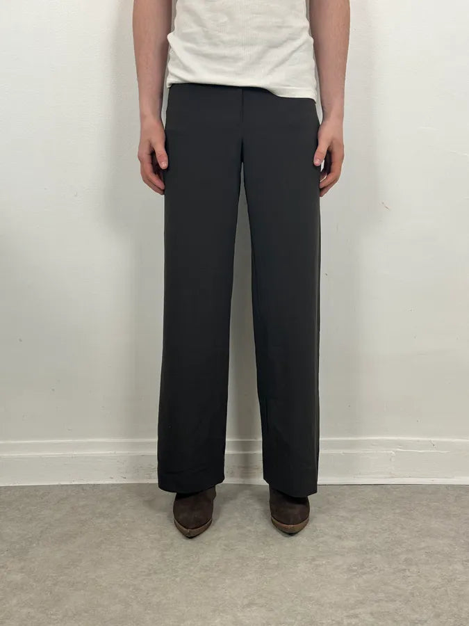 AW2007 Armani Collezioni Black Cozy Light Pants HtQsZNY 1
